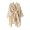 Women Shawl Scarf Solid Color Knitted Shawl Wrap Imitation Cashmere Shoulder Top Sweater Shawl Fashion Accessory