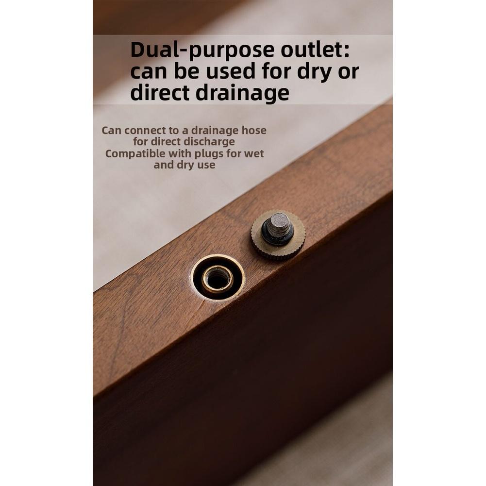 1PC Tea Tray Walnut Wood Tea Tray Dry Tea-Table With Drainage Office Home Use Chinese Style Teaware Accessories Rack