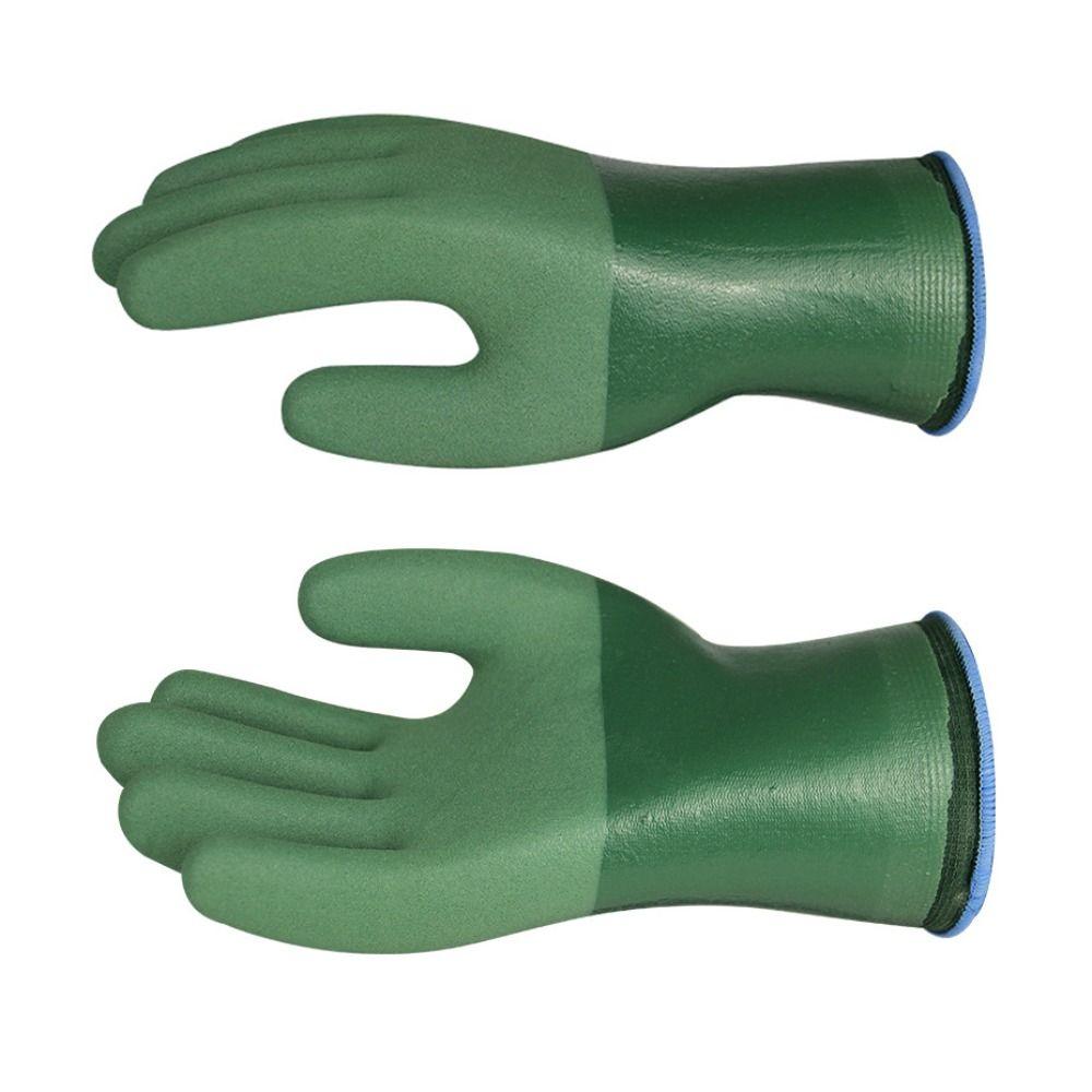 Full Palm Nitrile Gloves Thickened Chemical Proof Gloves Reusable Oil Resistant Gloves Industrial