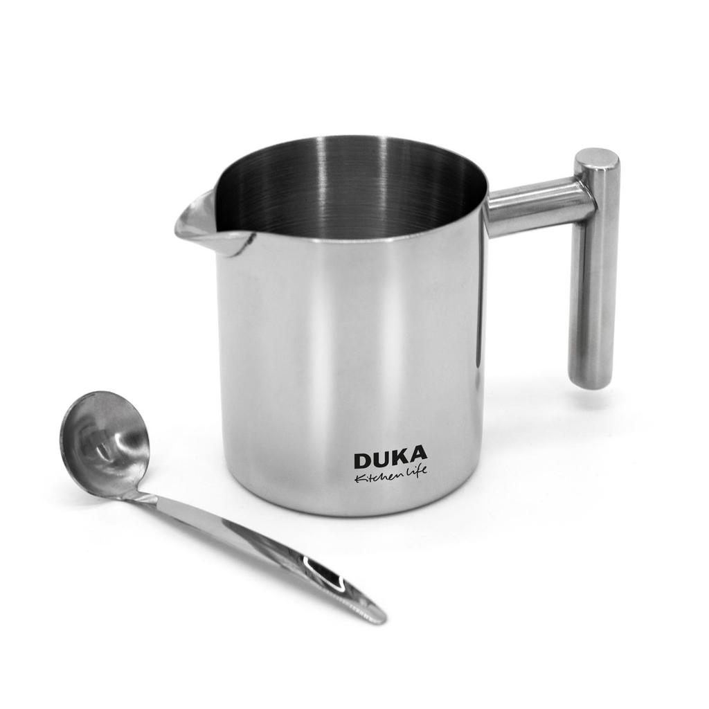 Stainless Steel Milk Frother Pitcher, for Barista, DUKA
