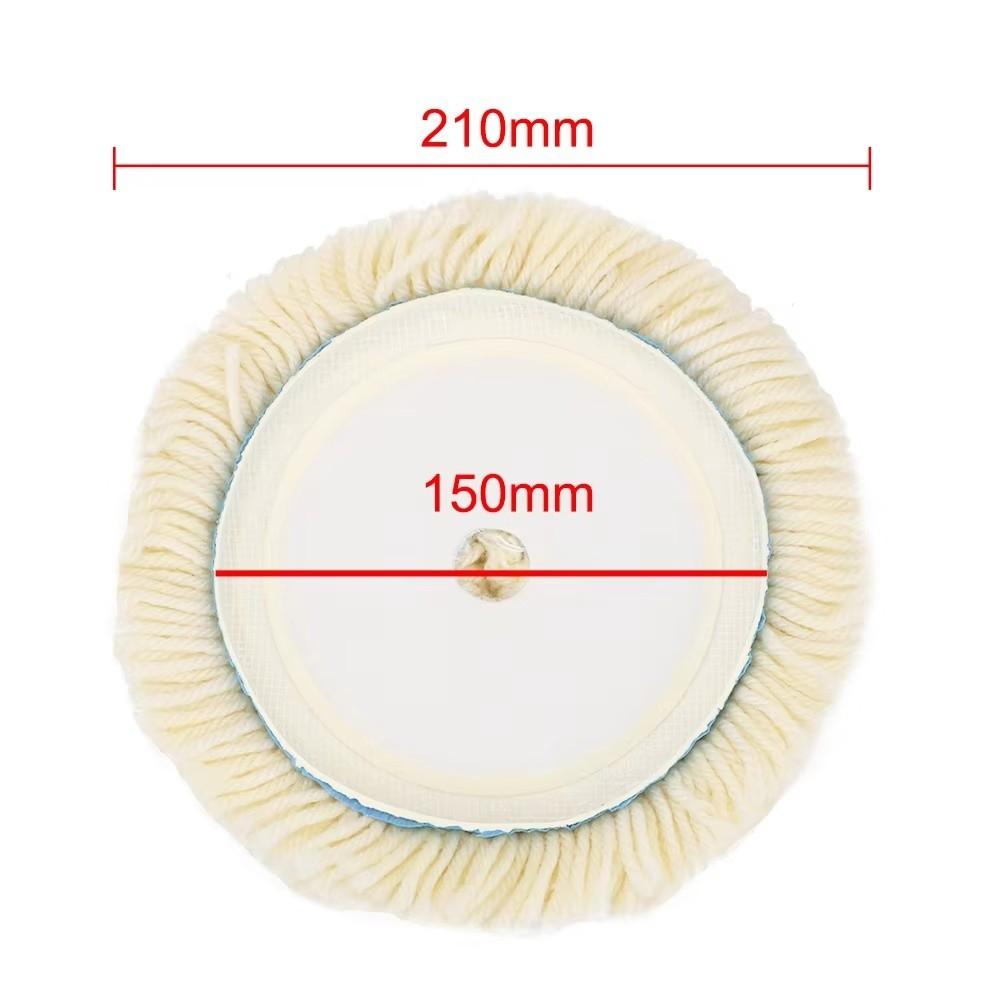 Hook & Loop Grip Wool Polishing Pad 7 Inch Polishing Machine Accessories For Vehicle
