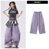 Girls Hip Hop Dance Outfit Kids Jazz Performance Top Pants Set Street Style Stage Wear