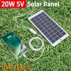 20 Вт 5 В Солнечная панель USB/Type-C Зарядное устройство Легкое Аварийное солнечное зарядное устройство для мобильного телефона Дверной звонок Мониторинг безопасности