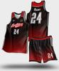 Digital printing basketball jersey set men's and women's game sports jersey training camp team full body printing personalized jersey customization