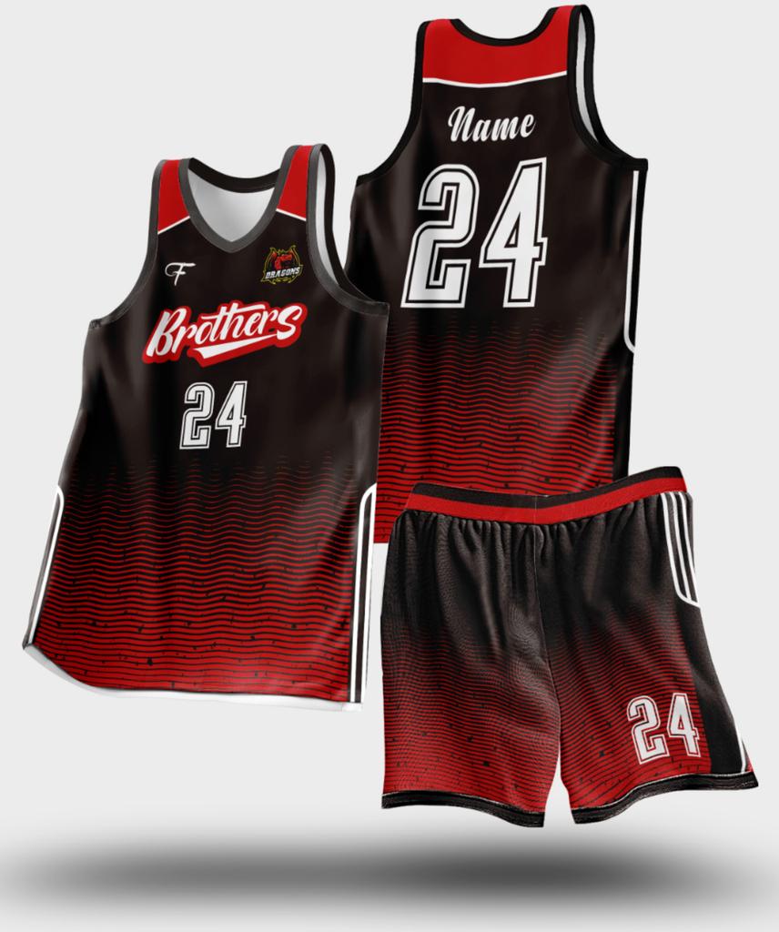 Digital printing basketball jersey set men's and women's game sports jersey training camp team full body printing personalized jersey customization