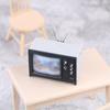 Dollhouse Miniature Ornaments Mini Retro Tv Toy Ornaments