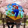1PC Mario Super Mario Bros Umbrella-8-Rib Reinforced, Automatic Open, Lightweight & Durable, Cute Fashion Accessory for Outdoor-T203