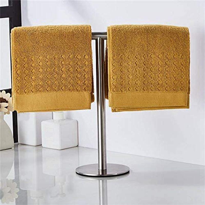 ABJI-Bathroom Hand Towel Holder Stand T Shape Hand Towel Holder Stand 304 Stainless Steel For Bathroom Kitchen Countertop