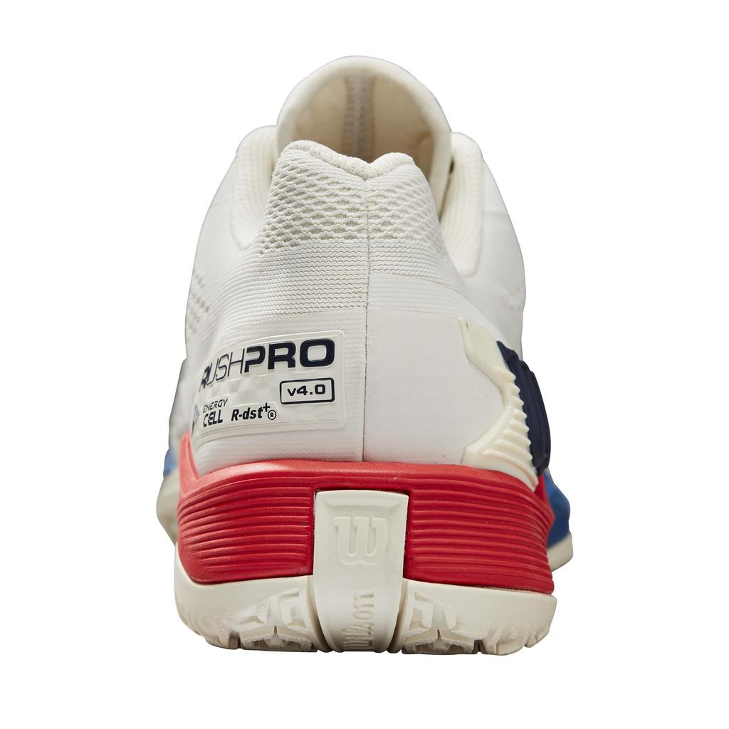 Wilson Rush PRO Omni (Rush Pro 4.0 Omni) Мужские Белоснежный КрасныйDeja Vu Синий 27.0 см