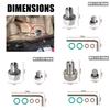 O-Ring Gasket Oil Drain Plug Kit Hex Wrench Included Self Tapping Plug  Vehicle Maintenance