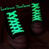 Personality Solid Luminous Shoe Laces Glow In The Dark Color Fluorescent Lace Flat Shoes