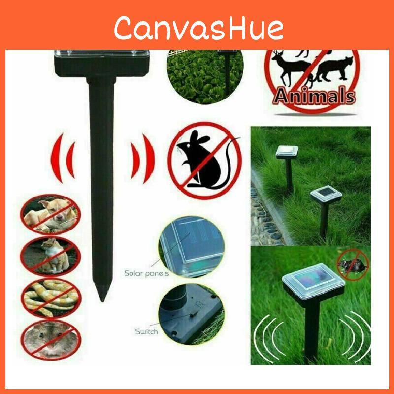Усовершенствованный солнечный отпугиватель животных для мышей, птиц, кошек, змей. Безопасный и прочный.