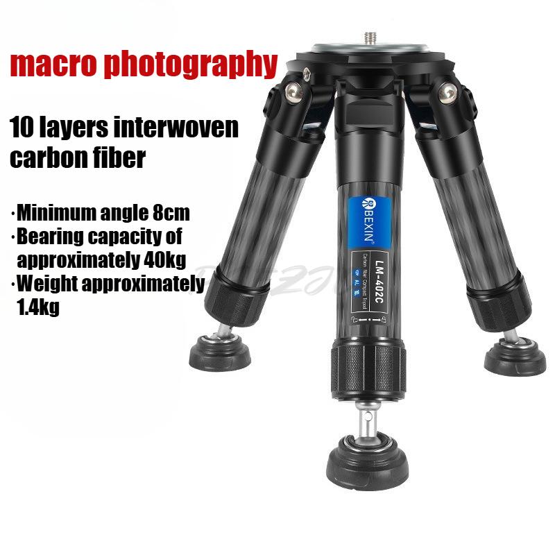 Mini Portable Carbon Fiber Tripod DSLR Camera Photography Stand Desktop Live Streaming Coarse Diameter Tripod