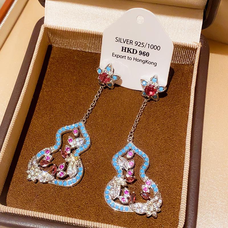 Винтажные серьги-капли с жемчугом и бриллиантовой инкрустацией - Ретро-стиль, Легкая роскошь, Высококачественный дизайн