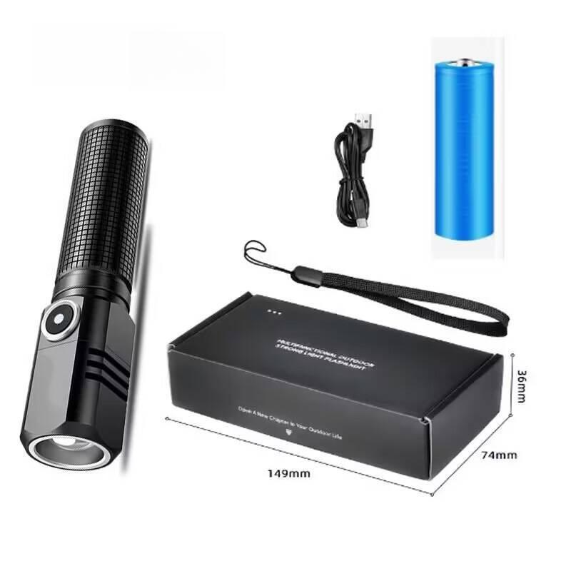 USB перезаряжаемый фонарик аварийное освещение портативный для исследования на открытом воздухе кемпинга IP65 водонепроницаемый материал из алюминиевого сплава 3 режима