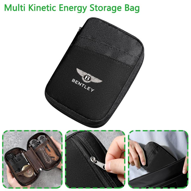 Organizer Keychain Wallet For New Bentley Flying Spur Continental GT Bentayga Mulsanne Car Key Cover Purse Storage Bag Accessory GA2