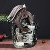 Dragon Incense Burner Ceramic Winged Dragon Backflow Incense Holder Waterfall Incense Burner