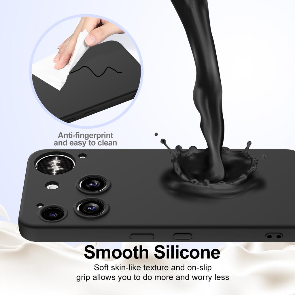 For Nothing Phone (3) 5G Case Compatible with MagSafe Anti-Drop Liquid Silicone Phone Cover