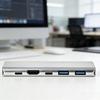 Многопортовые USB-C адаптеры 100 Вт Быстрая зарядка Выход HDTV Металлический корпус Для компьютерных аксессуаров