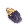 Natural Amethyst Rough Gemstone 925 Sterling Silver Jewelry Pendant 0.59" f2C44