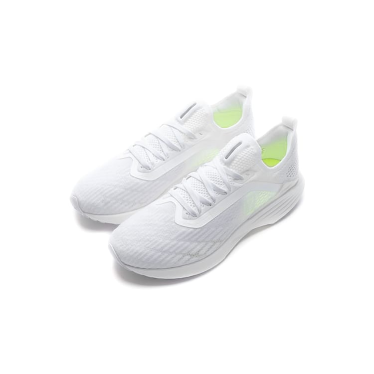 Li Ning Super Light 17 Износостойкие Дышащие Низкие Беговые Кроссовки Мужские Стандартные Белые ARBQ003-2