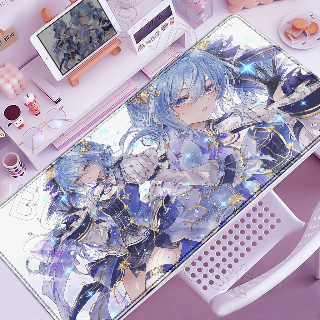 2026 New Pretty Wallpaper Hololive Hoshimachi Suisei Mouse Mat Cute Anime Girl Desk Mat Pc Accessories Big Mousepad Kawaii Rug