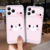 Мультяшный мишка подходит для чехла на мобильный телефон Apple 17PROMAX iPhone15 мягкий для девушки 14 милый 13 прозрачный 12 мягкий чехол