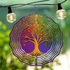 Vibrant Metal Mandala Wind Spinner – Tree of Life Design, Outdoor Hanging Decor for Garden, Patio & Holidays (Christmas, Halloween, Mother’s Day