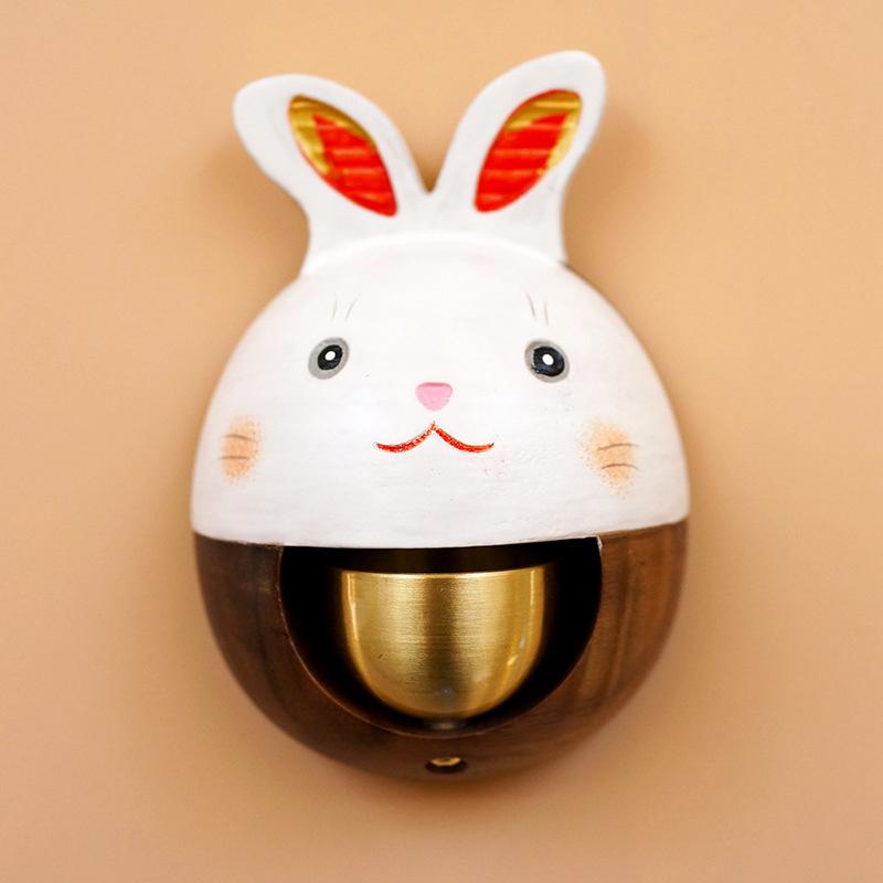 Деревянный беспроводной дверной звонок, колокольчик для торговца, подвесные колокольчики, настенные украшения, дверной звонок из цельного дерева