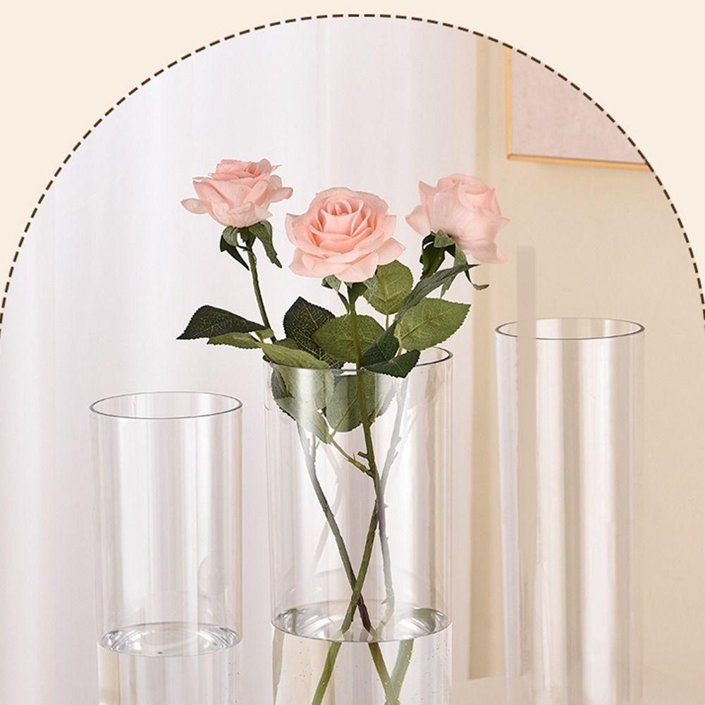 Fresh Flowers Transparent Flower Vase Hydroponic Plants Decorative Bottles  Restaurant Centerpiece
