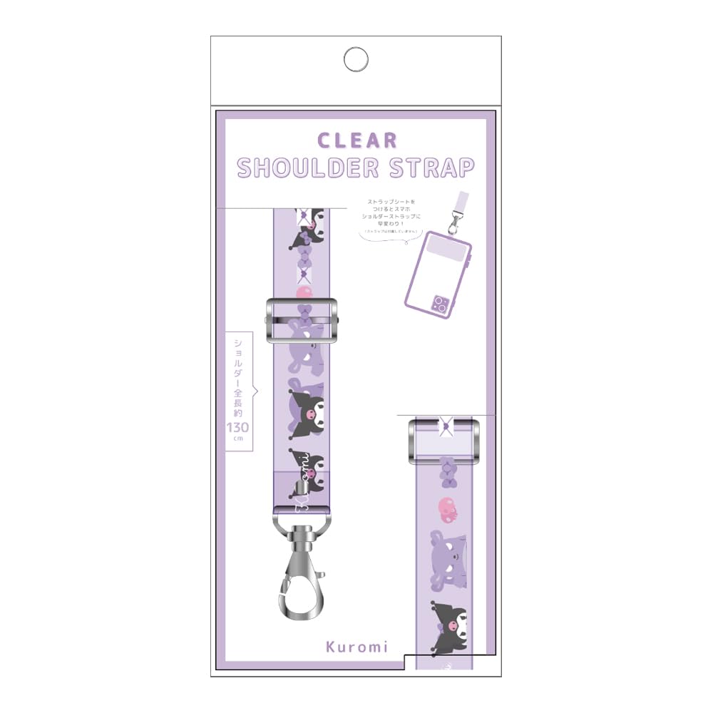 Плечевой ремень Factory Clear 134 см Sanrio Characters Kuromi Purple T'S SR-5541690KU