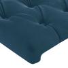 Headboard with Wings Dark Blue 93x23x118 128 cm Velvet