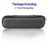 Black Makeup Box Earphone Pouch EVA Hard Shell Storage Bag Pen Case Pencil Holder Stationery Cover