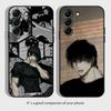 Чехол для телефона J-JujutsuS K-Kaisen-s TOJI FUSHIGURO для SamsungS24,S23,S22,S21,S20 Ultra Pro S10,S30Plus,20 Ultra Черная крышка