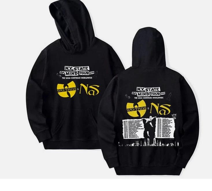 Wutang and Nas The Saga Continue Worldwide 2023 Hoodie
