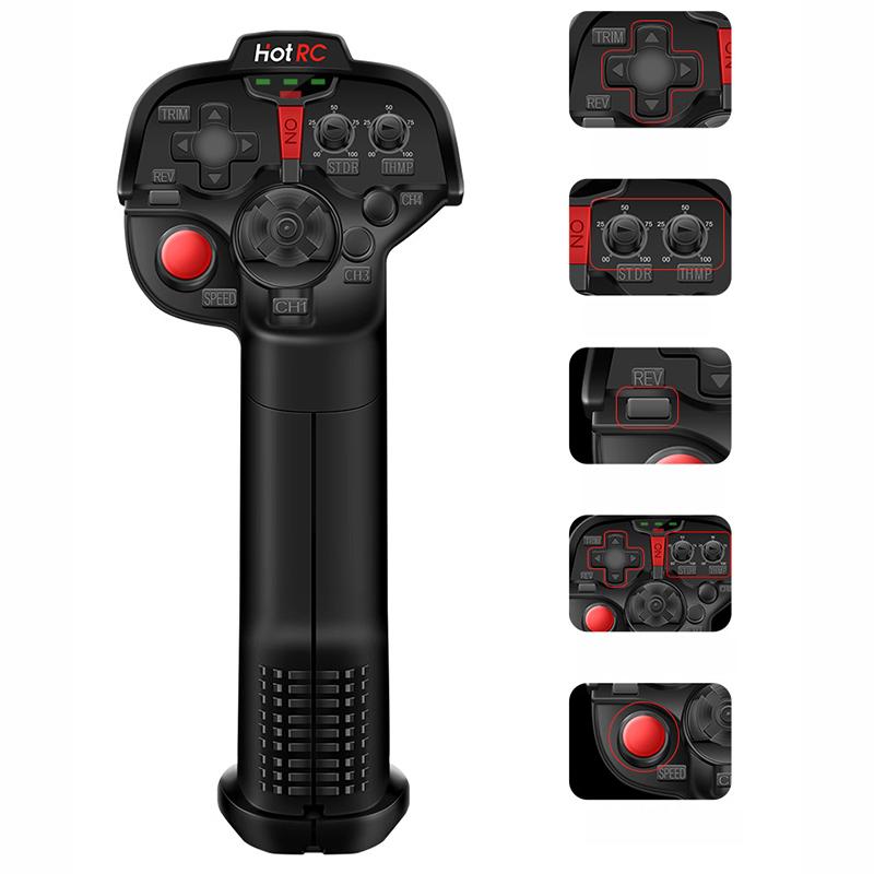 DS-4A 2,4 ГГц 4-канальный RC-контроллер-передатчик-приемник для RC-автомобиля-грузовика-лодки