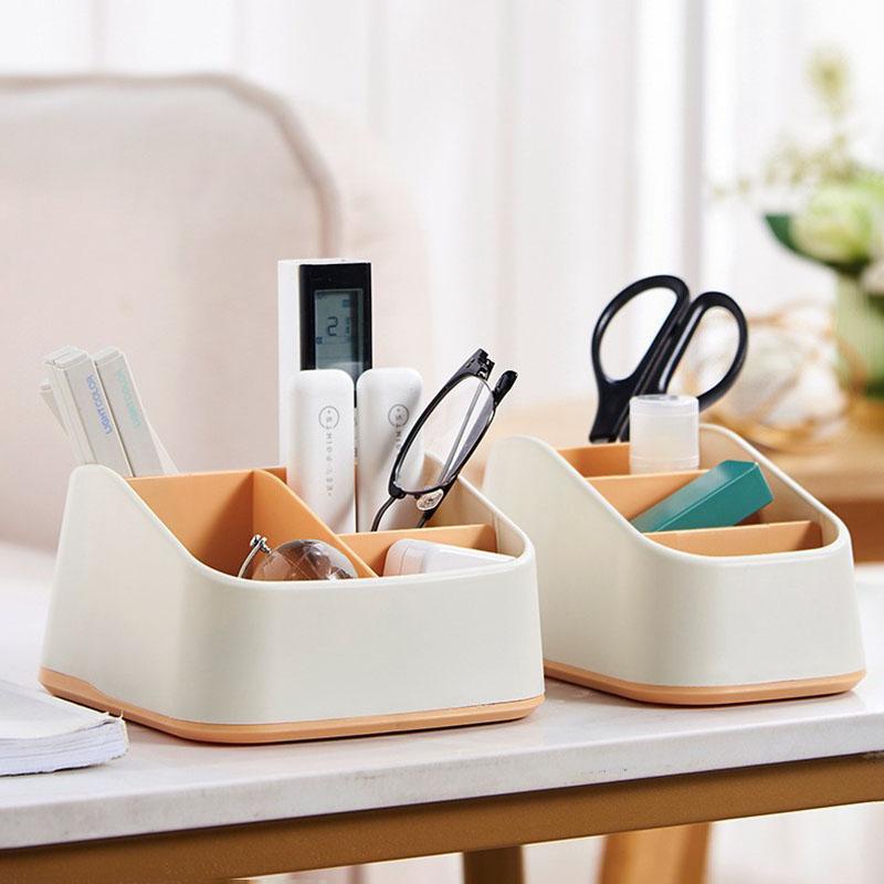 1 шт. Держатель для пульта дистанционного управления Настольный ящик для хранения Пульт дистанционного управления для ТВ Телефон Трапециевидная корзина Органайзер для канцелярских товаров Чехол Дом Отель