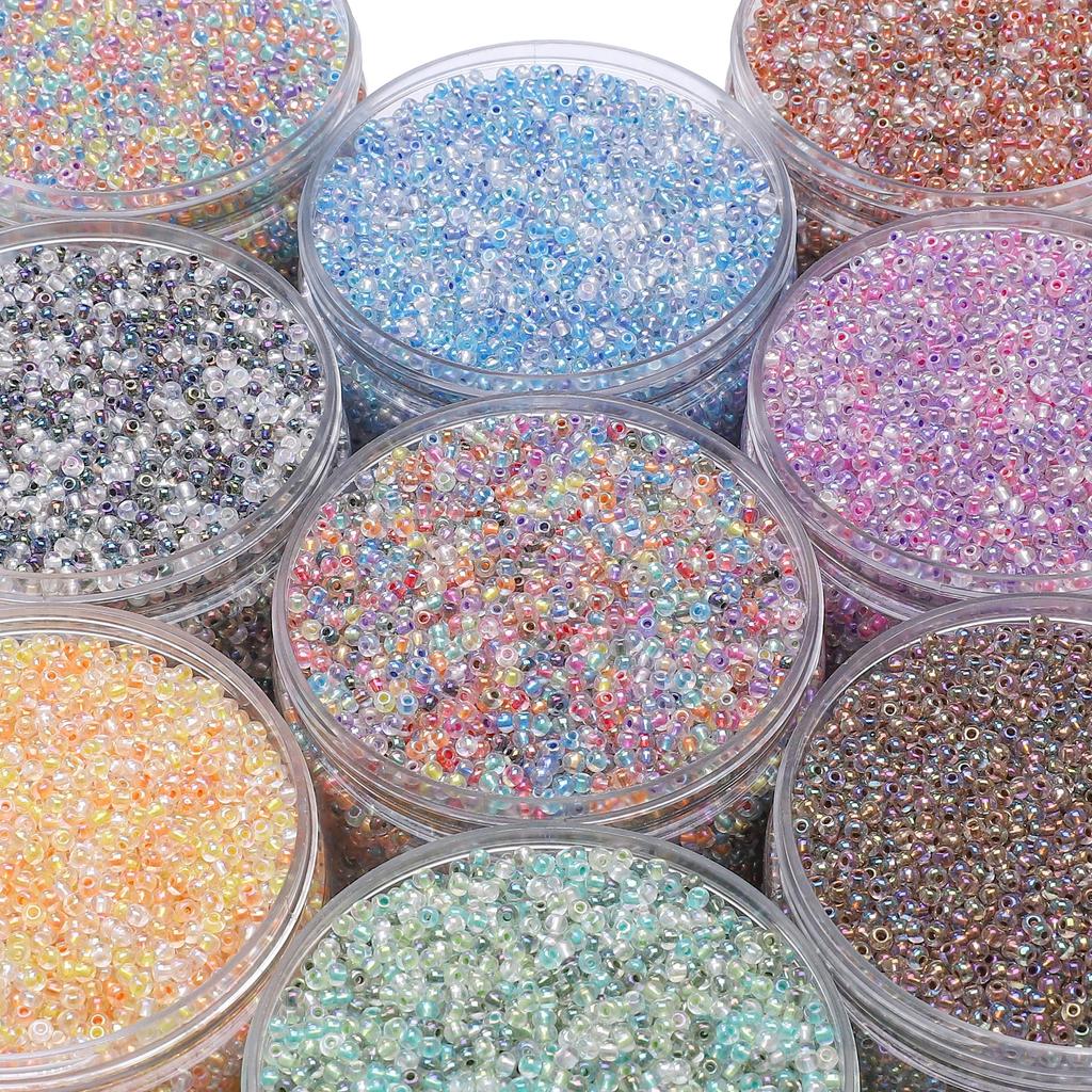 Высококачественные стеклянные бусины, иллюзорный жемчуг, светлое крашение, бусины для серег, браслетов, ювелирных изделий своими руками, изготовление аксессуаров
