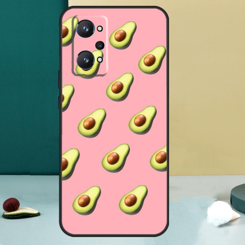 Милый коллаж с авокадо для чехла Realme GT 7 Pro GT 5 6 6T C67 C61 C55 C53 C51 C21Y C25S C75 10 11 12 13 14 Pro Plus
