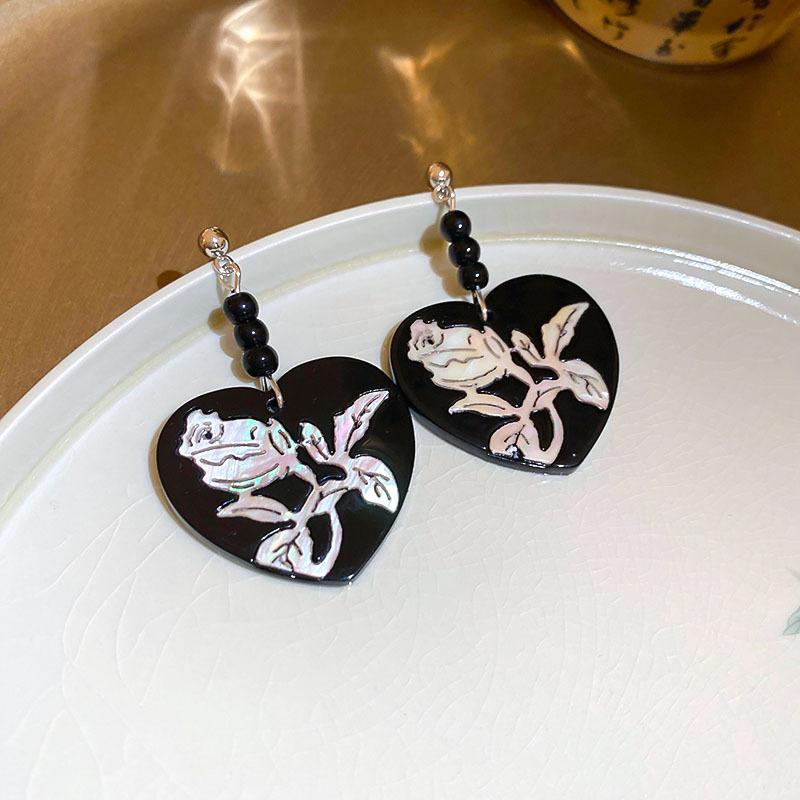 Гуофэн Серьги-кисточки с цирконом 'Серебряная игла', Ретро Легкая роскошь Высококлассные серьги-гвоздики Нишевые Универсальные серьги