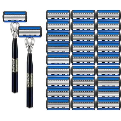 6-слойная мужская ручная бритва с металлической ручкой