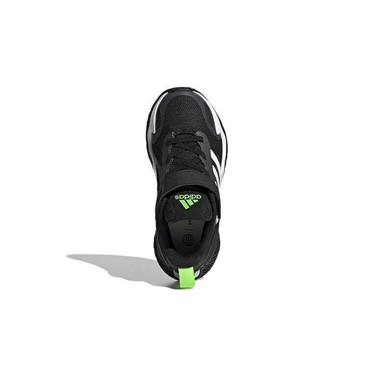 Adidas 4uture Runner Sport J Black White Kids Sneakers Core-Black Footwear-White Bright-Green GZ1048