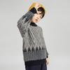 Мальчиковый вязаный свитер из искусственного меха и бархата