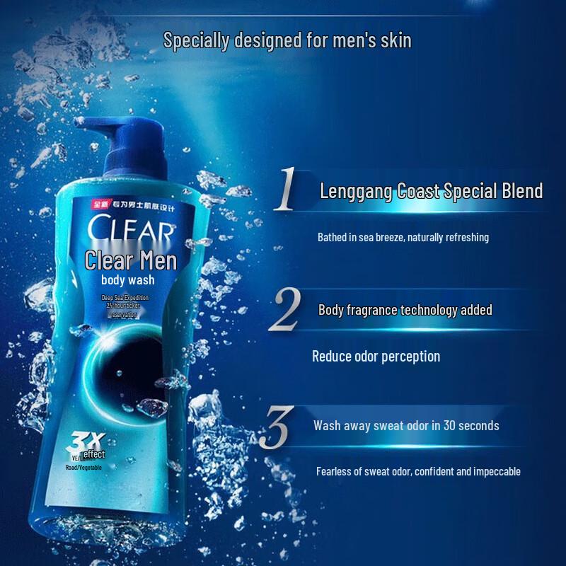 Clear Men Deep Sea Adventure Shower Gel