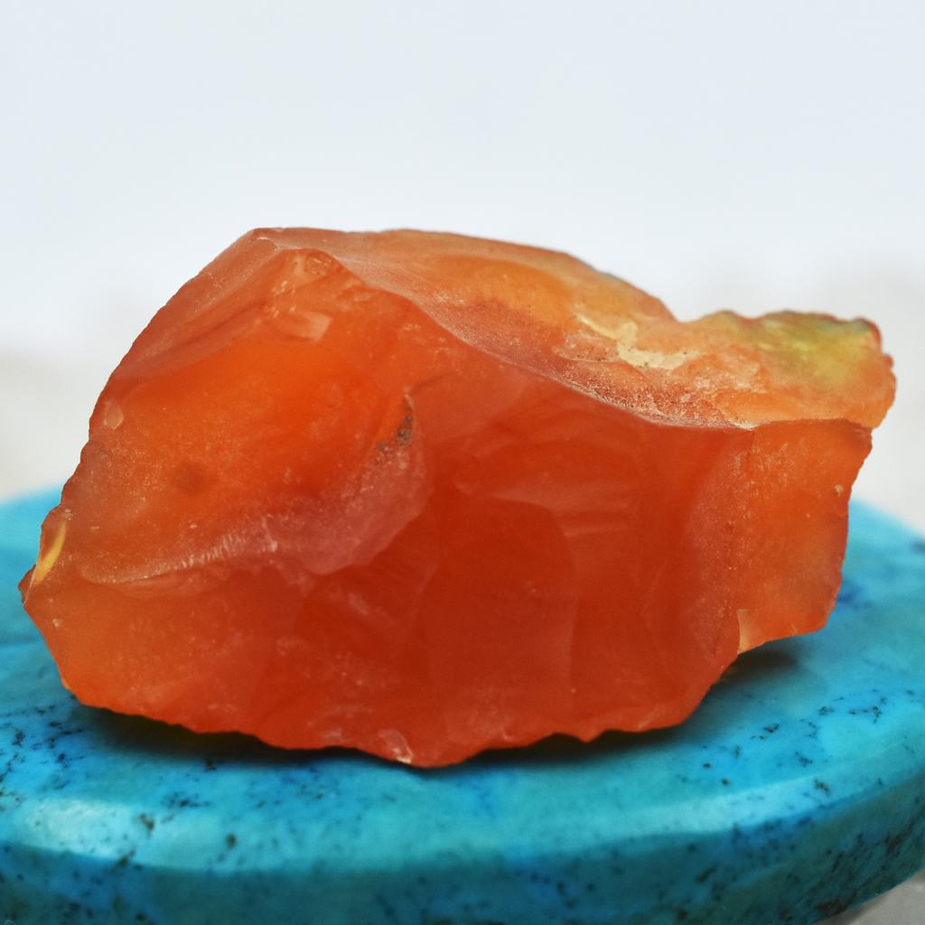 24.00 Ct Natural Orange Sapphire Uncut Raw Rough Loose Gemstone CERTIFIED AR-3157-R