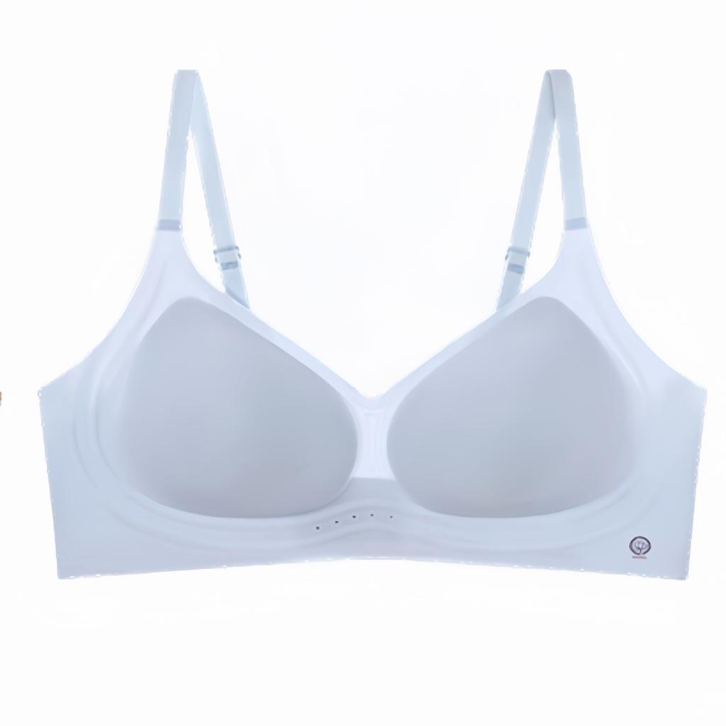 Camellia soufflé underwear women's foundation, seamless and breathable, beautiful back, small breasts gather, lift and cool, thin bra