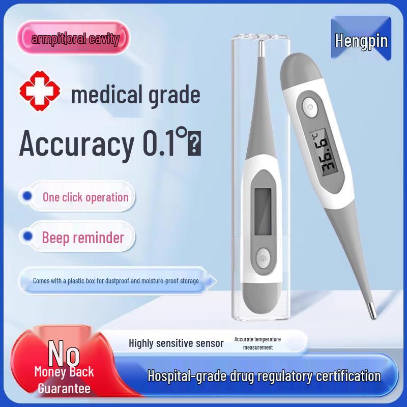 Baby-Safe Precision Digital Thermometer for Underarm and Oral Use