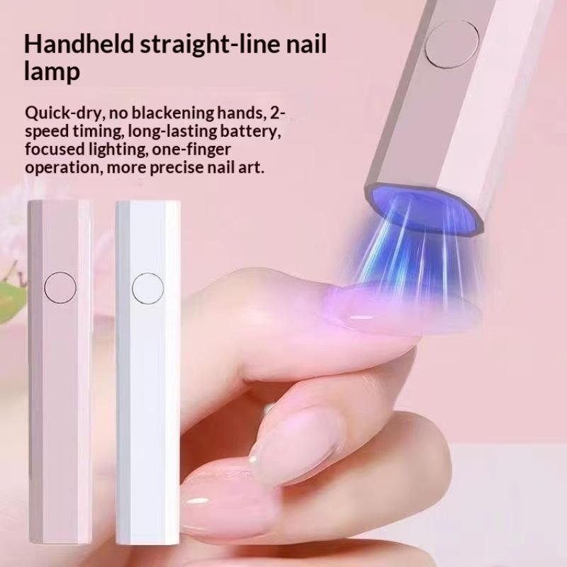 Compact UV LED Nail Lamp Fast USB Pen Nail Dryer Ideal for Gel Polish Quick Drying