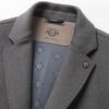 FAPAI Men's Merino Wool Blazer Collar Overcoat