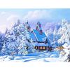 Full 5D Diy Diamond Painting Snow Township Embroidery Cross Stitch Home Decor Handmade Gift